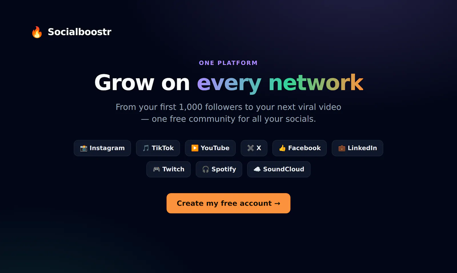 Socialboostr screenshot 1