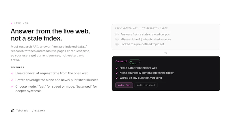 Tabstack Web Research screenshot 6