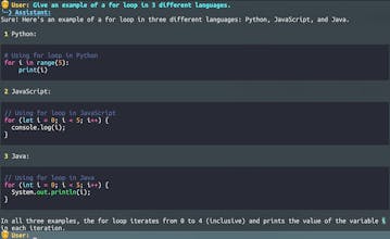 Console Chat GPT gallery image