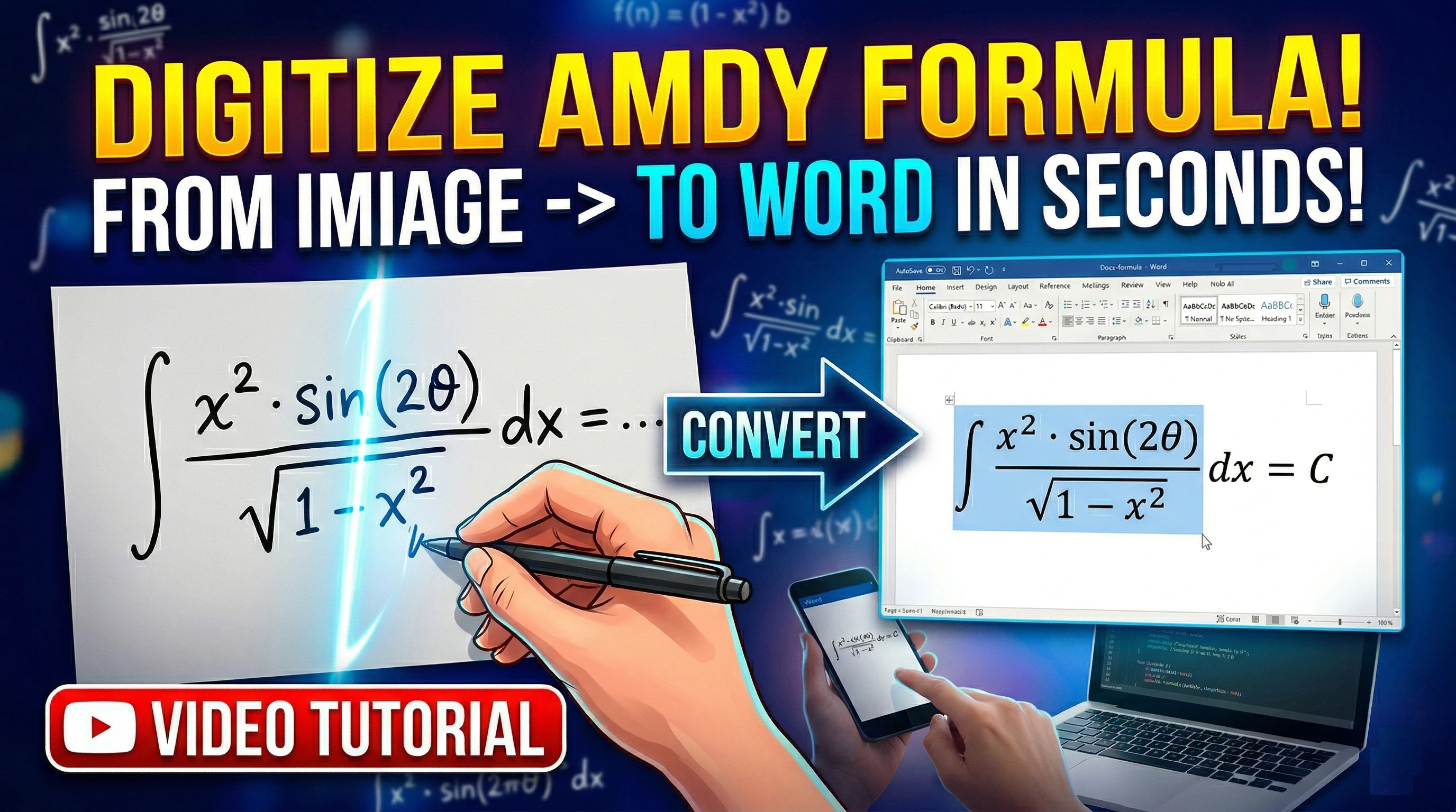 Formula recognition from a photo logo