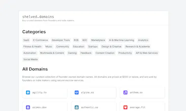 shelved.domains gallery image