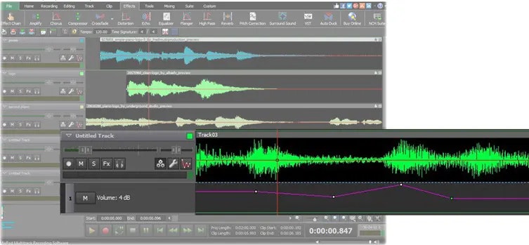 Media Phần mềm ghi âm đa dạng mixpad 5