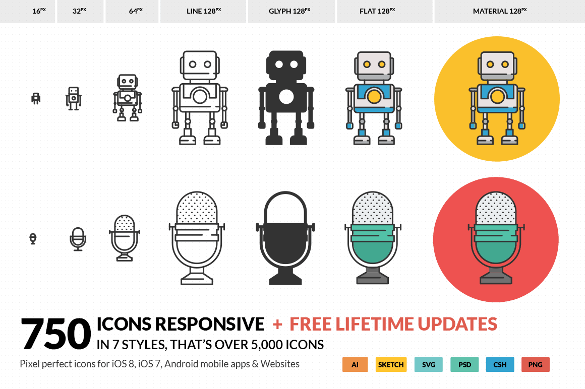 Icons Responsive gallery image