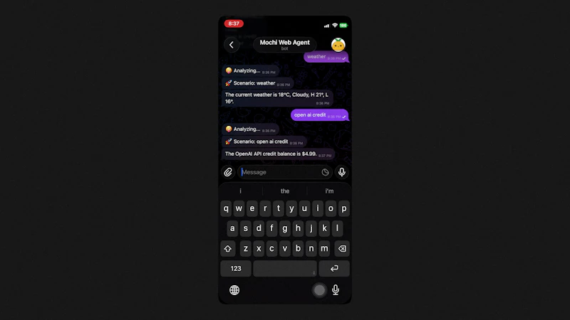 Mochi Web Agent screenshot 9