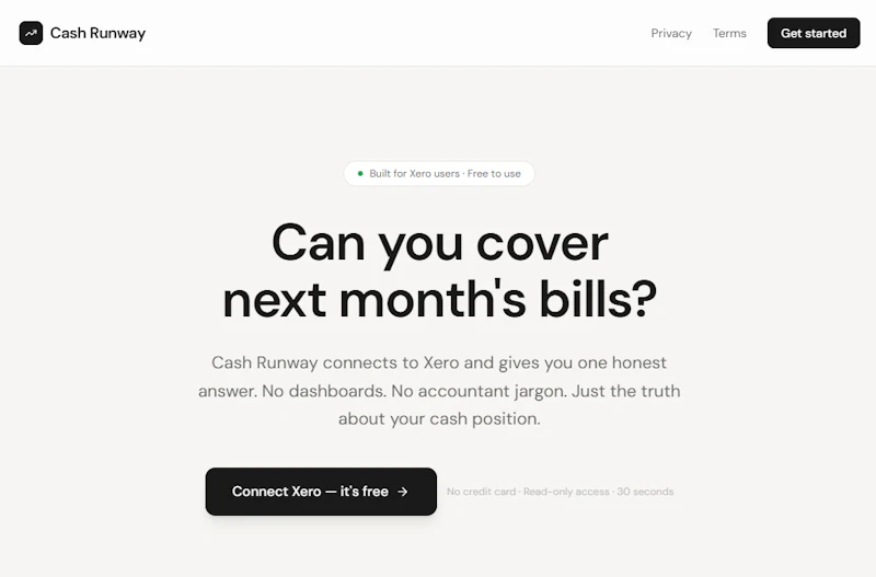 CashRunway screenshot 2