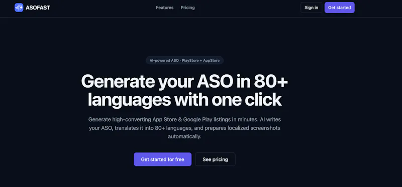 ASOFAST screenshot 1