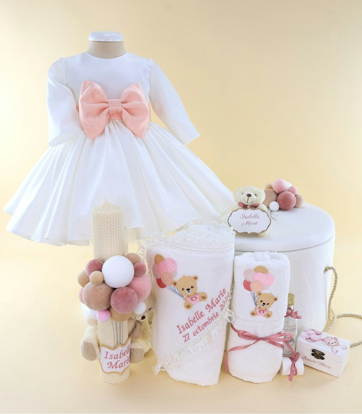 Trusou luxe doop voor meisjes - Doop truso compleet voor meisjes media 1