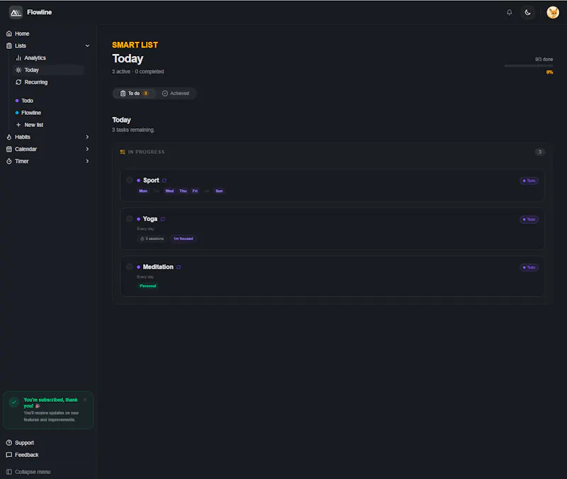 Flowline Workspace screenshot 3