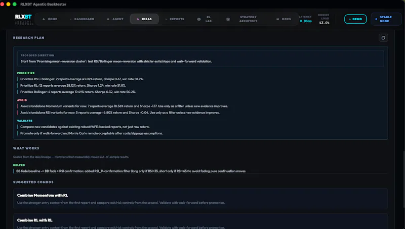 RLX Backtester screenshot 5