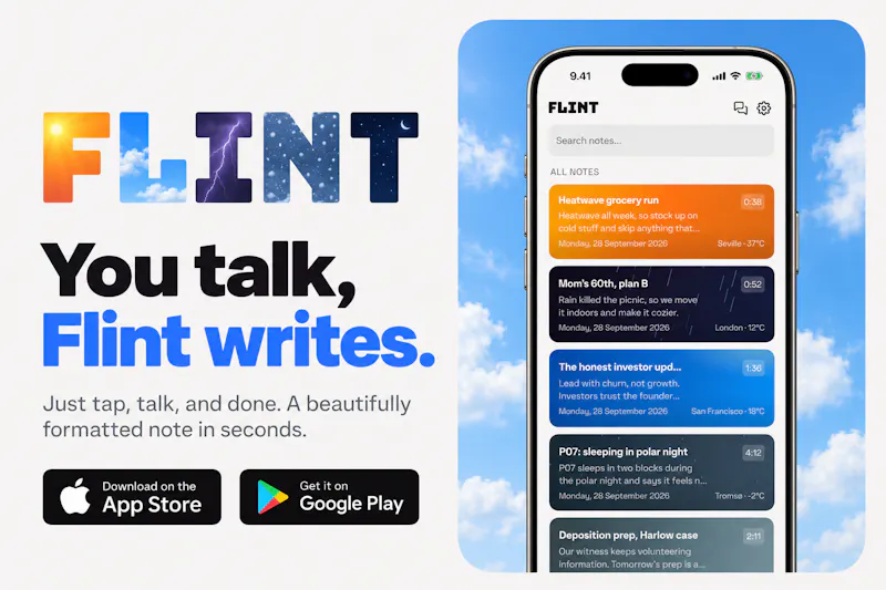 Flint — You talk, Flint writes. screenshot 4