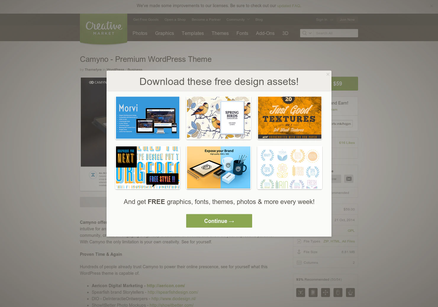 Camyno - Premium WordPress Theme