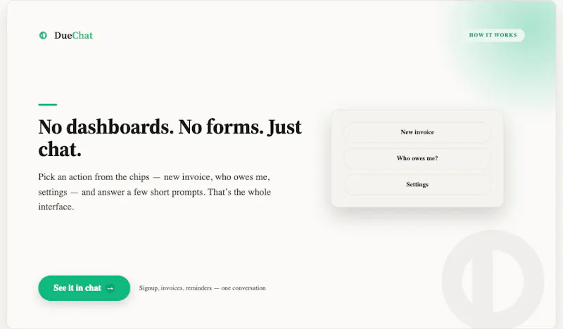 DueChat screenshot 11