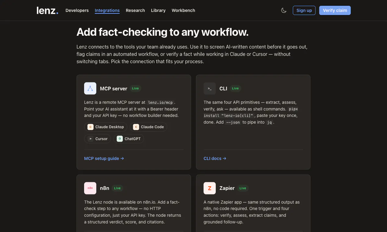 Lenz screenshot 2