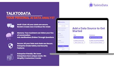 TalktoData&rsquo;s 24/7 coverage and effortless data analysis showcased through a connected smartphone, displaying real-time data insights and visualizations.