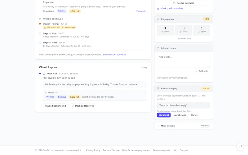 Duefy screenshot 5