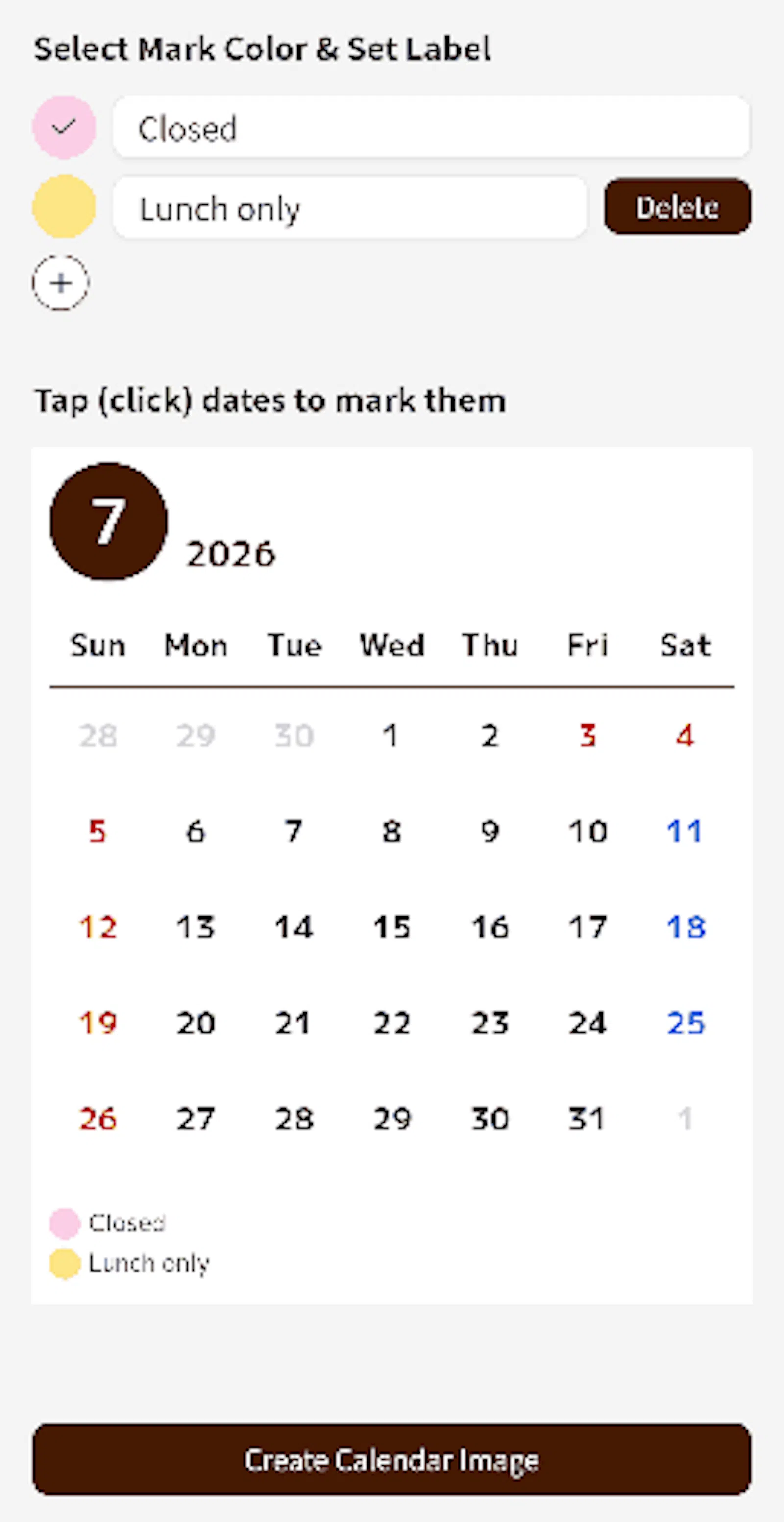 Calendar Maker screenshot 4