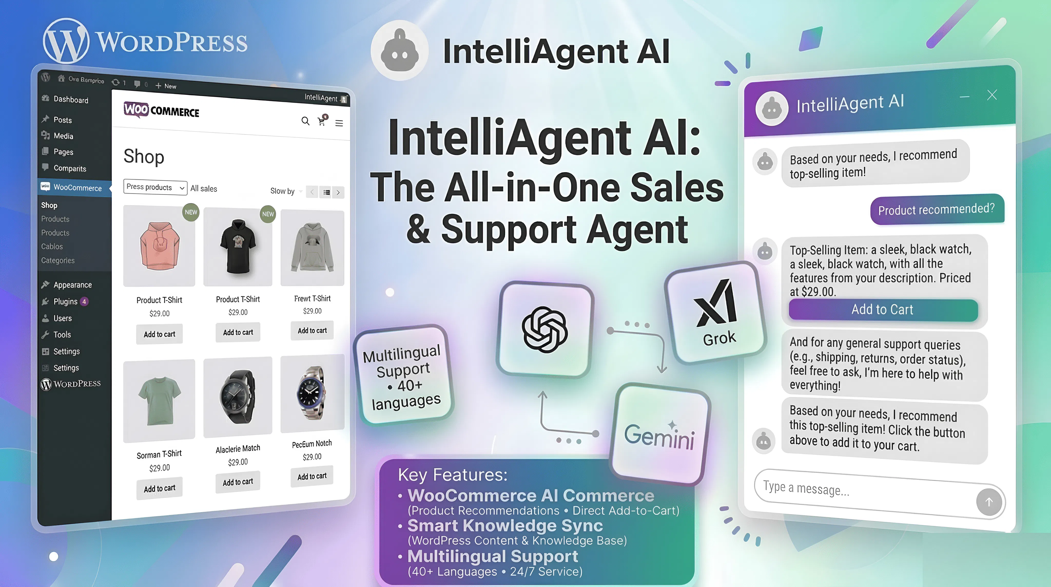 IntelliAgent AI 제품 배너