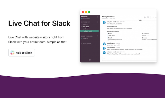 Live Chat for Slack and Microsoft Teams gallery image