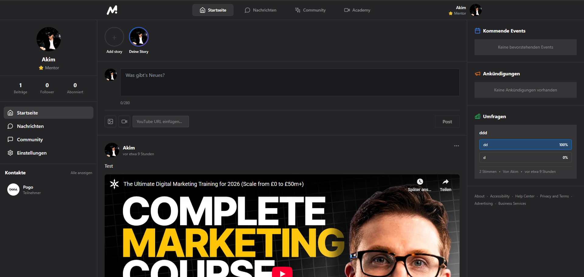 MentorSpace - Screenshot 2 showing product features and functionality