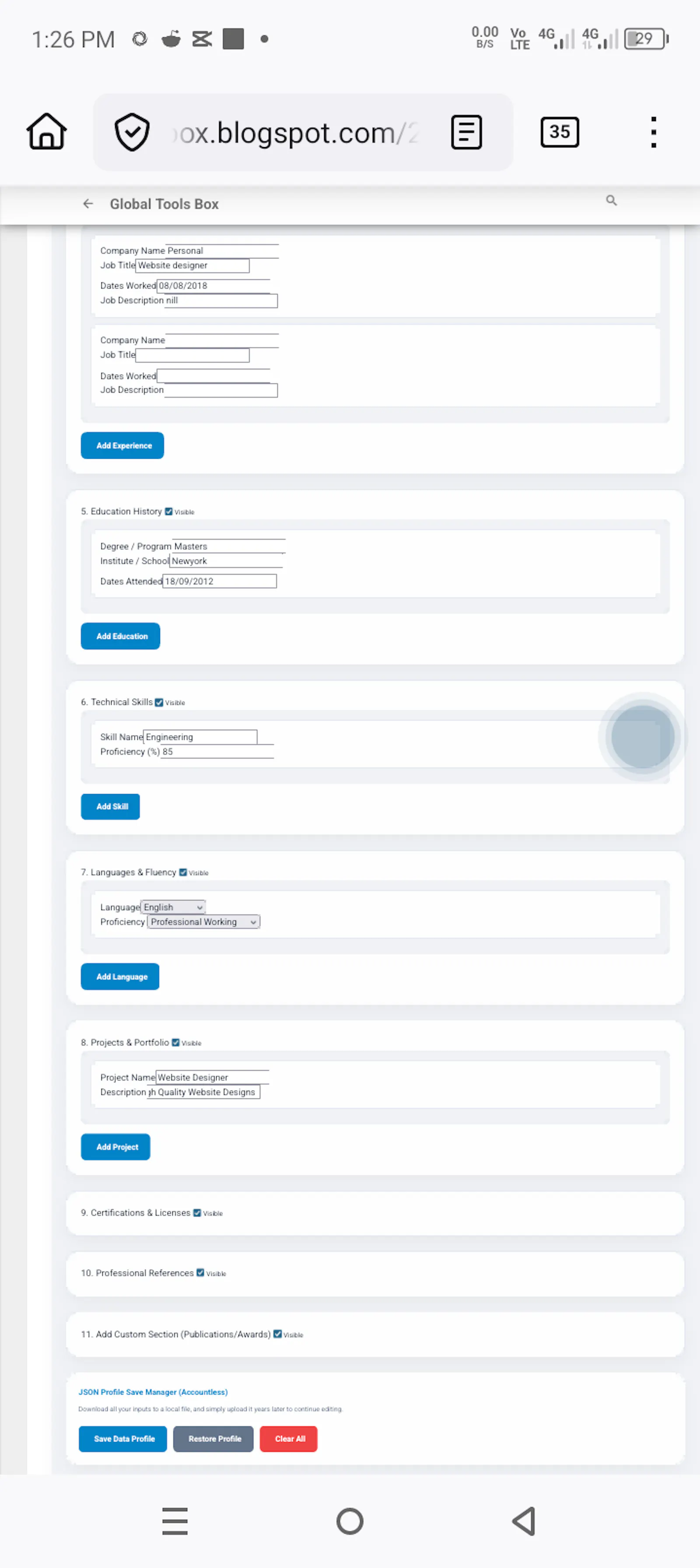 Focus Resume Suite screenshot 2