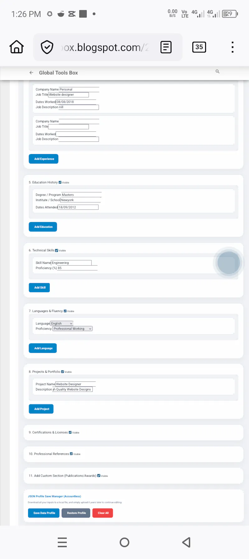 Focus Resume Suite screenshot 2