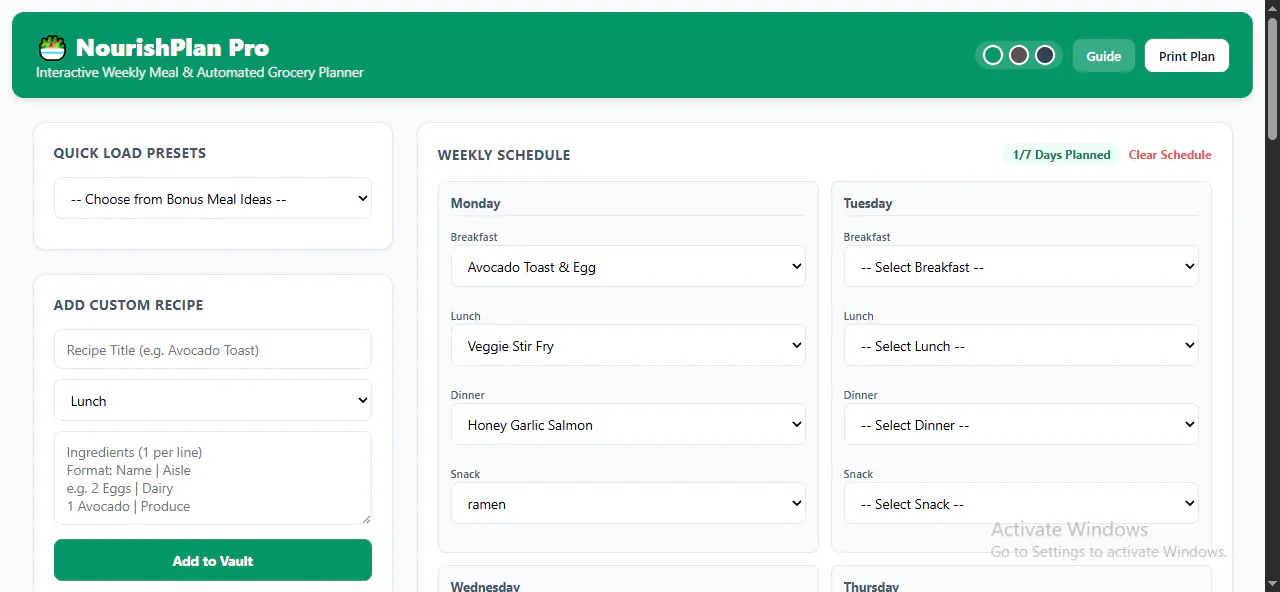 NourishPlan Pro gallery image