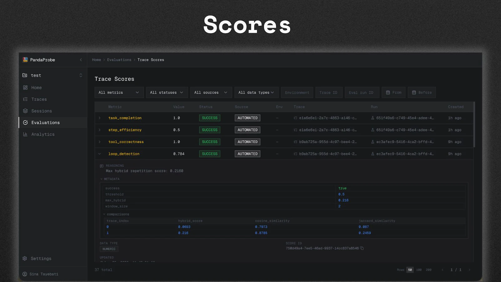 PandaProbe screenshot 7