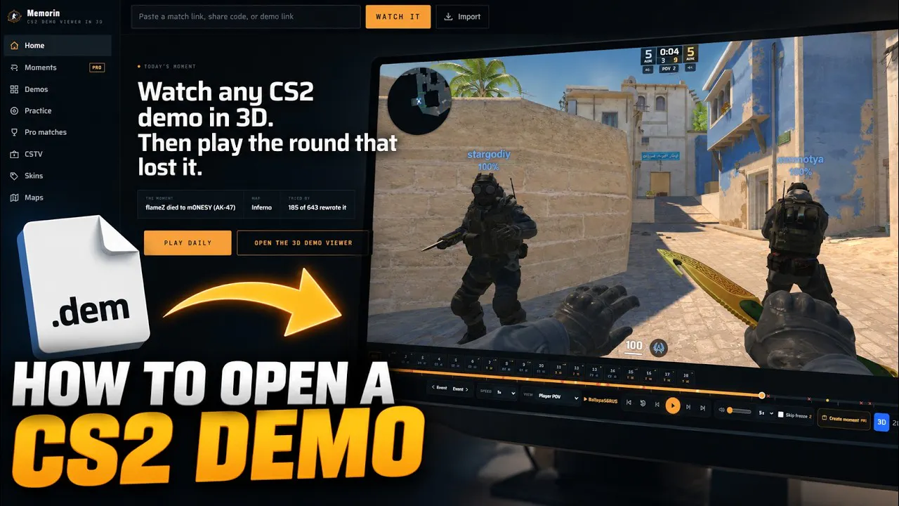 Memorin - Free CS2 Demo Viewer gallery image