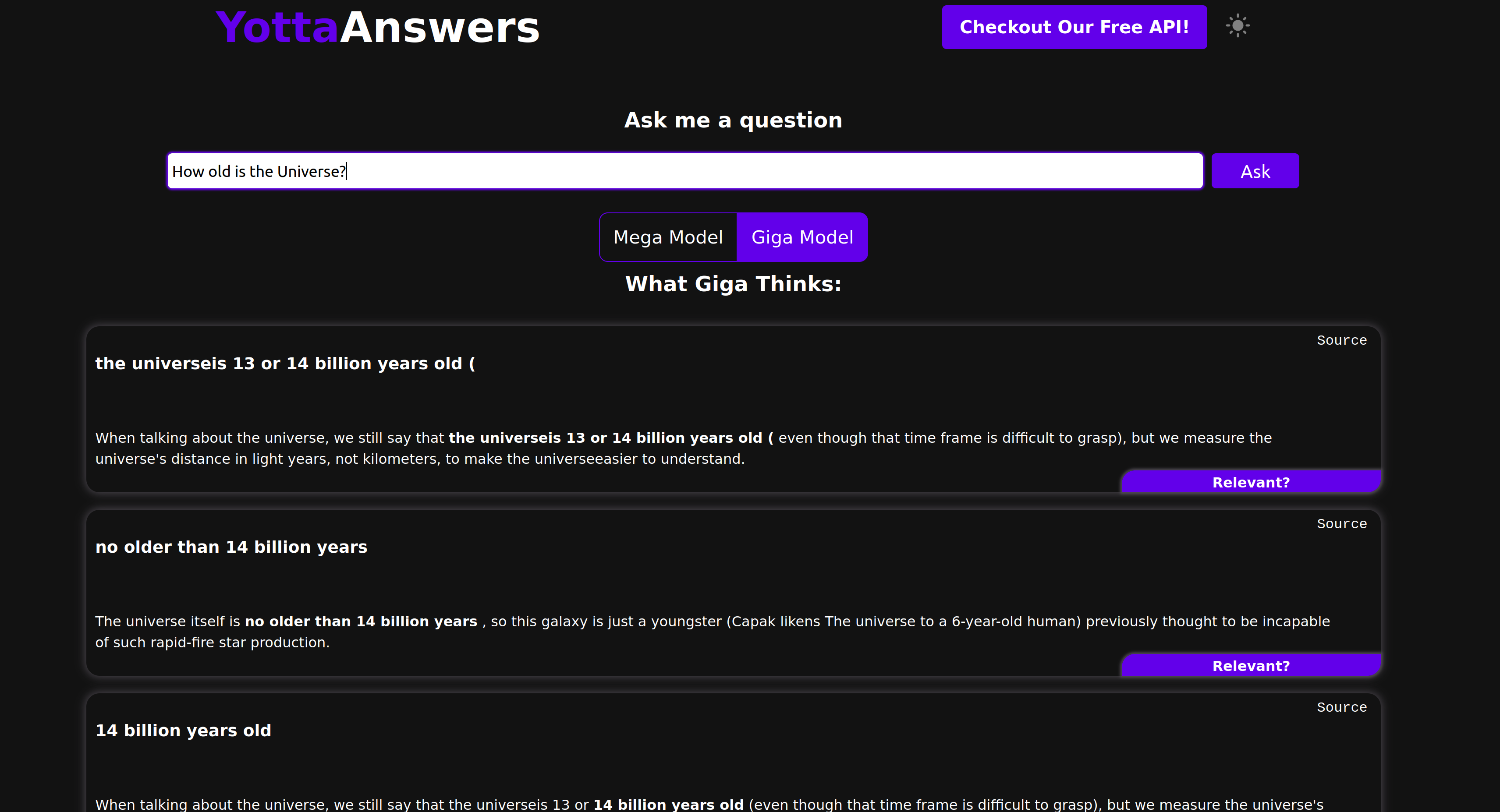 Yottaanswers Giga Model media 3