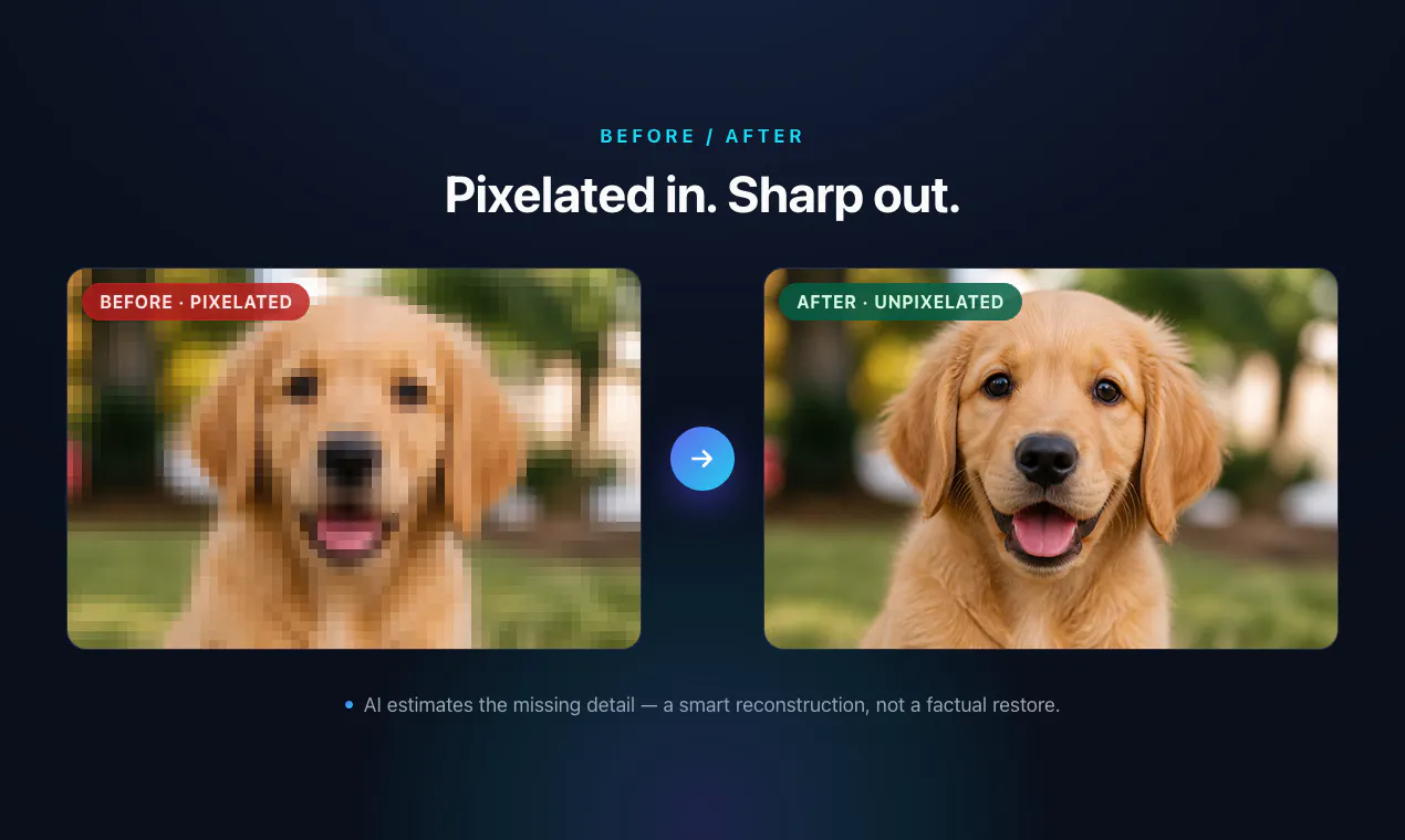 Unpixelate Image Free gallery image