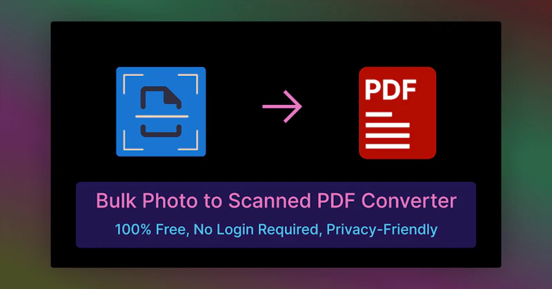 Bulk Photo to Scanned PDF Converter screenshot 1