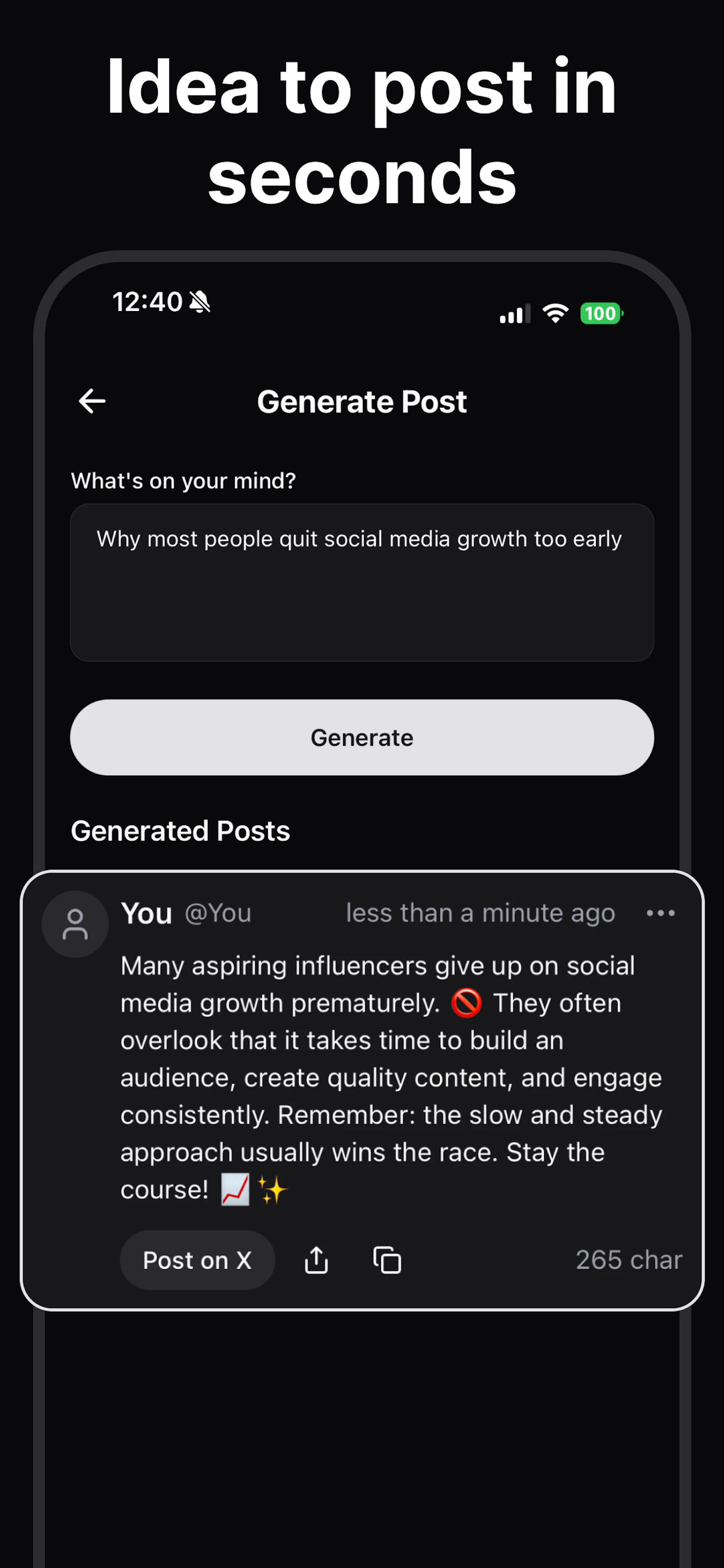 PostMind screenshot 1