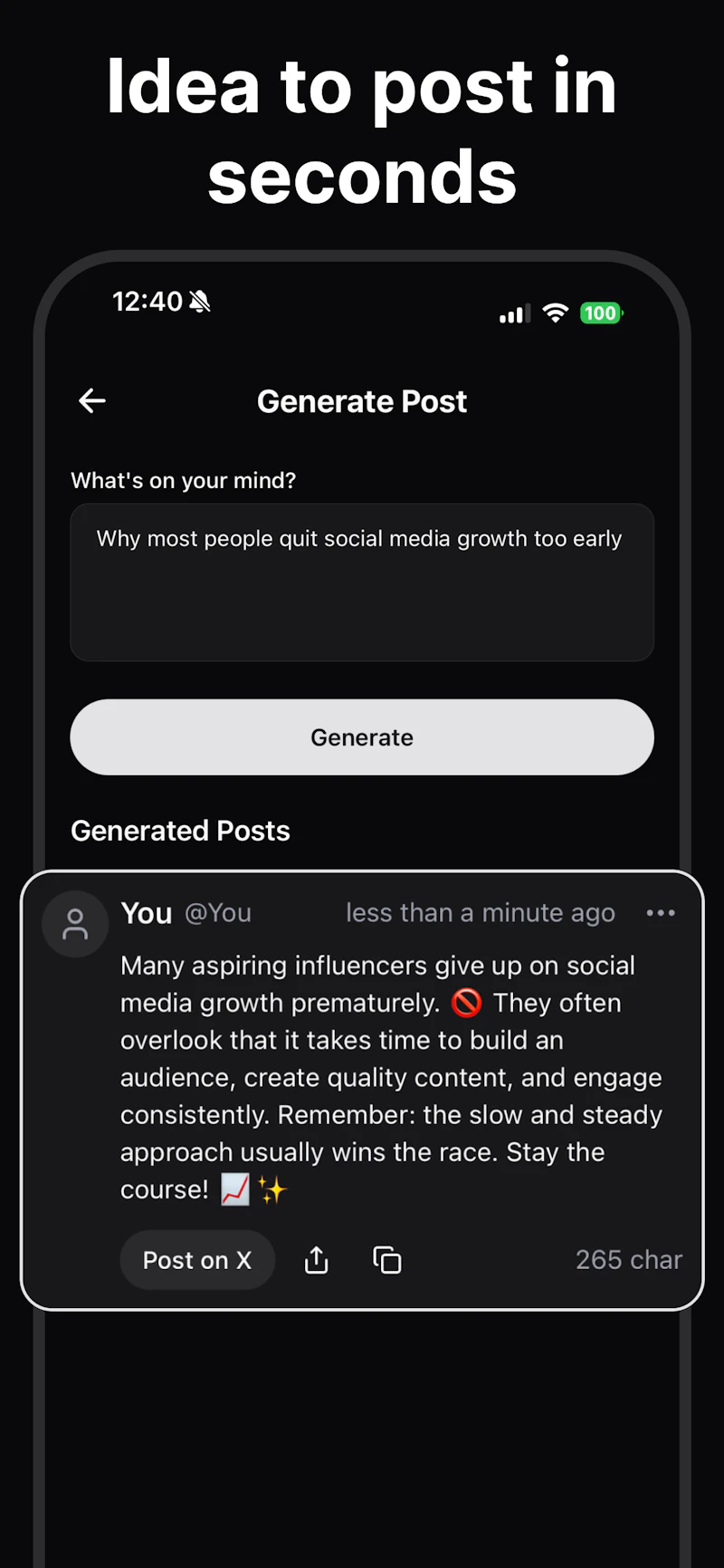PostMind screenshot 1