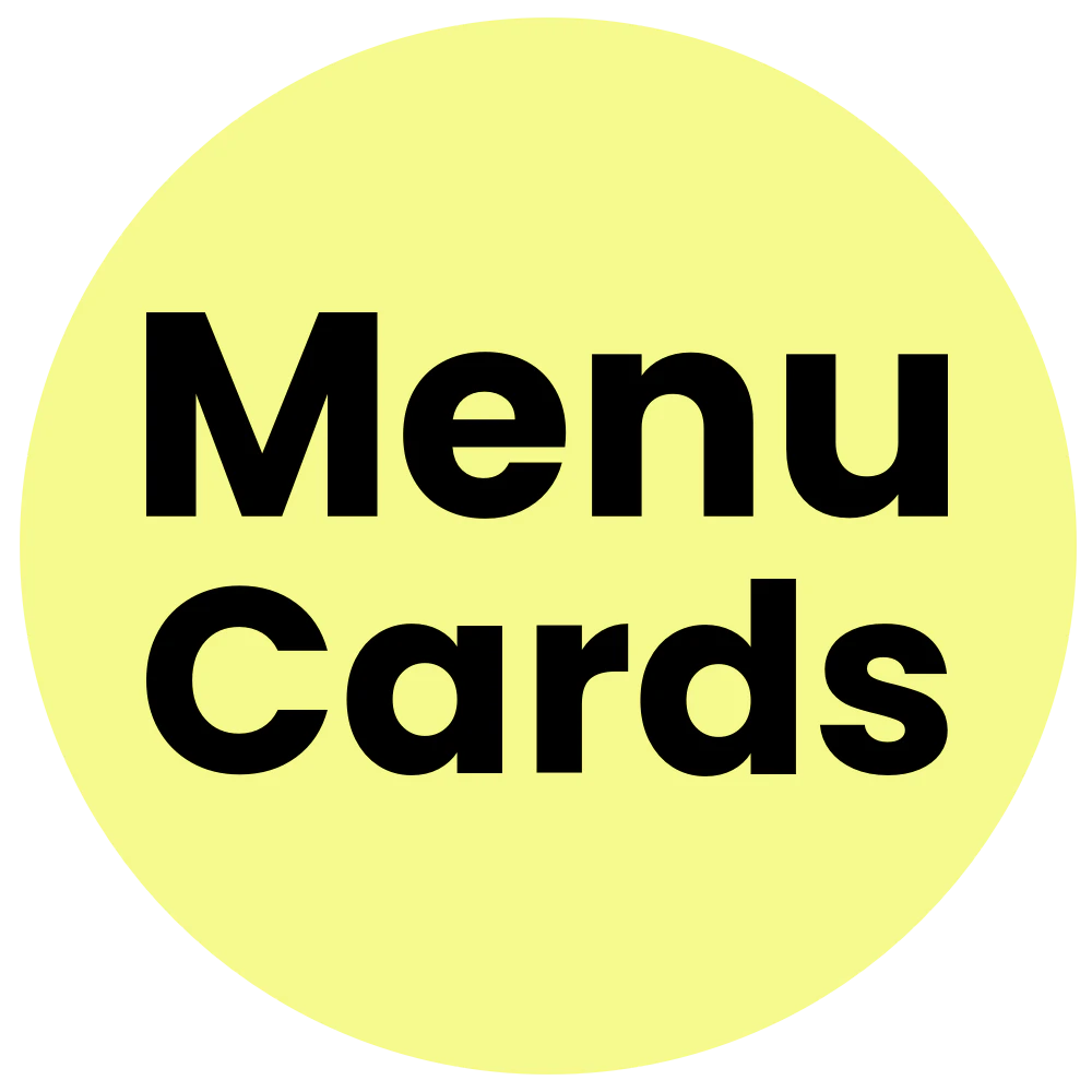 Menu Cards