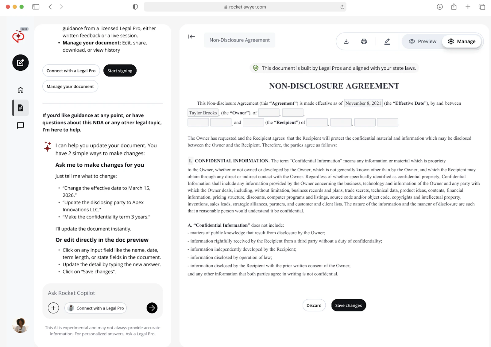 New Rocket Copilot® experience screenshot 4