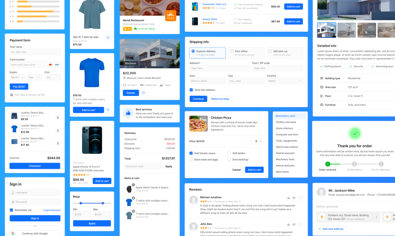 E-commerce  design library gallery image