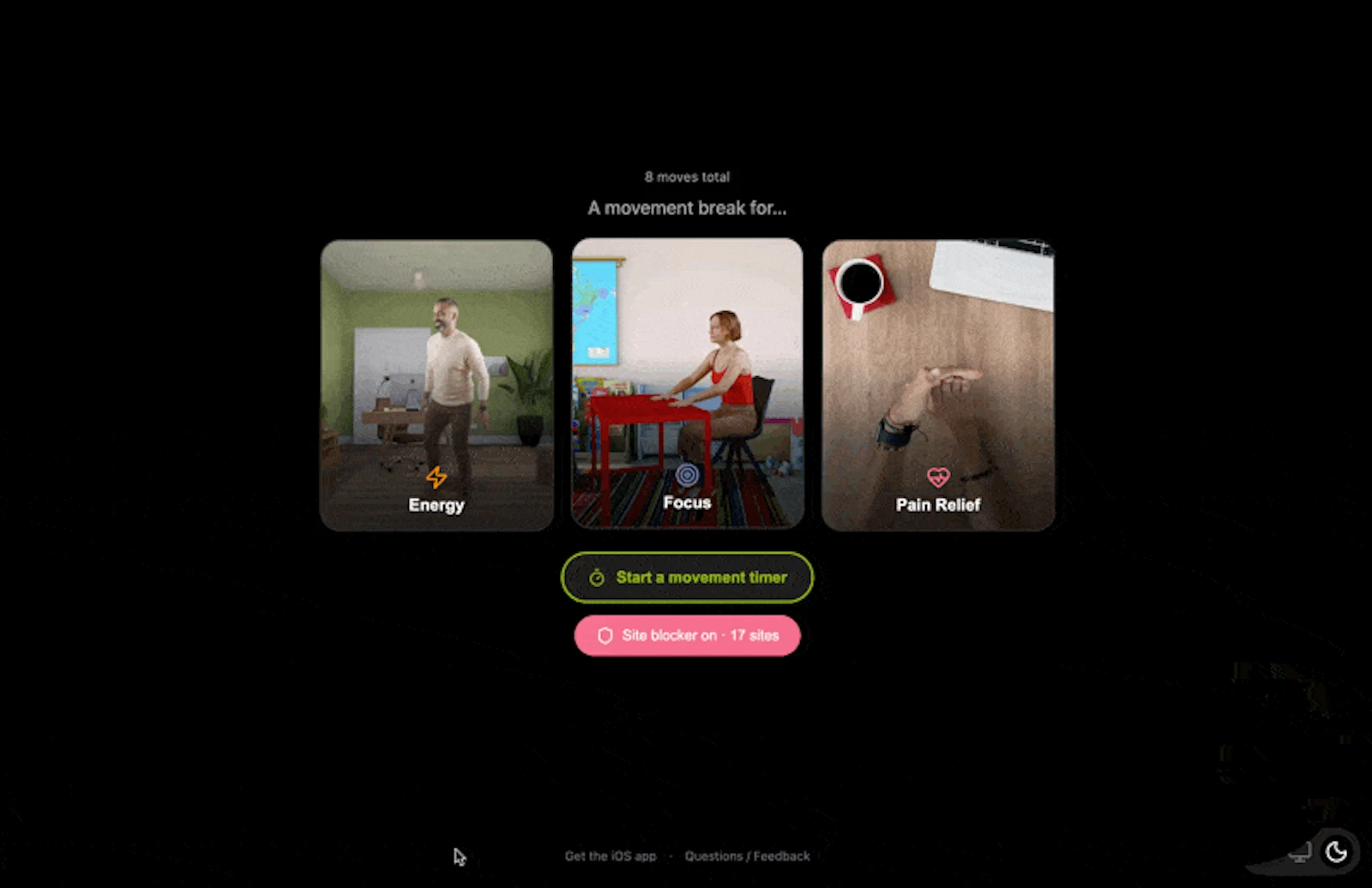 Wakeout Chrome Extension screenshot 1