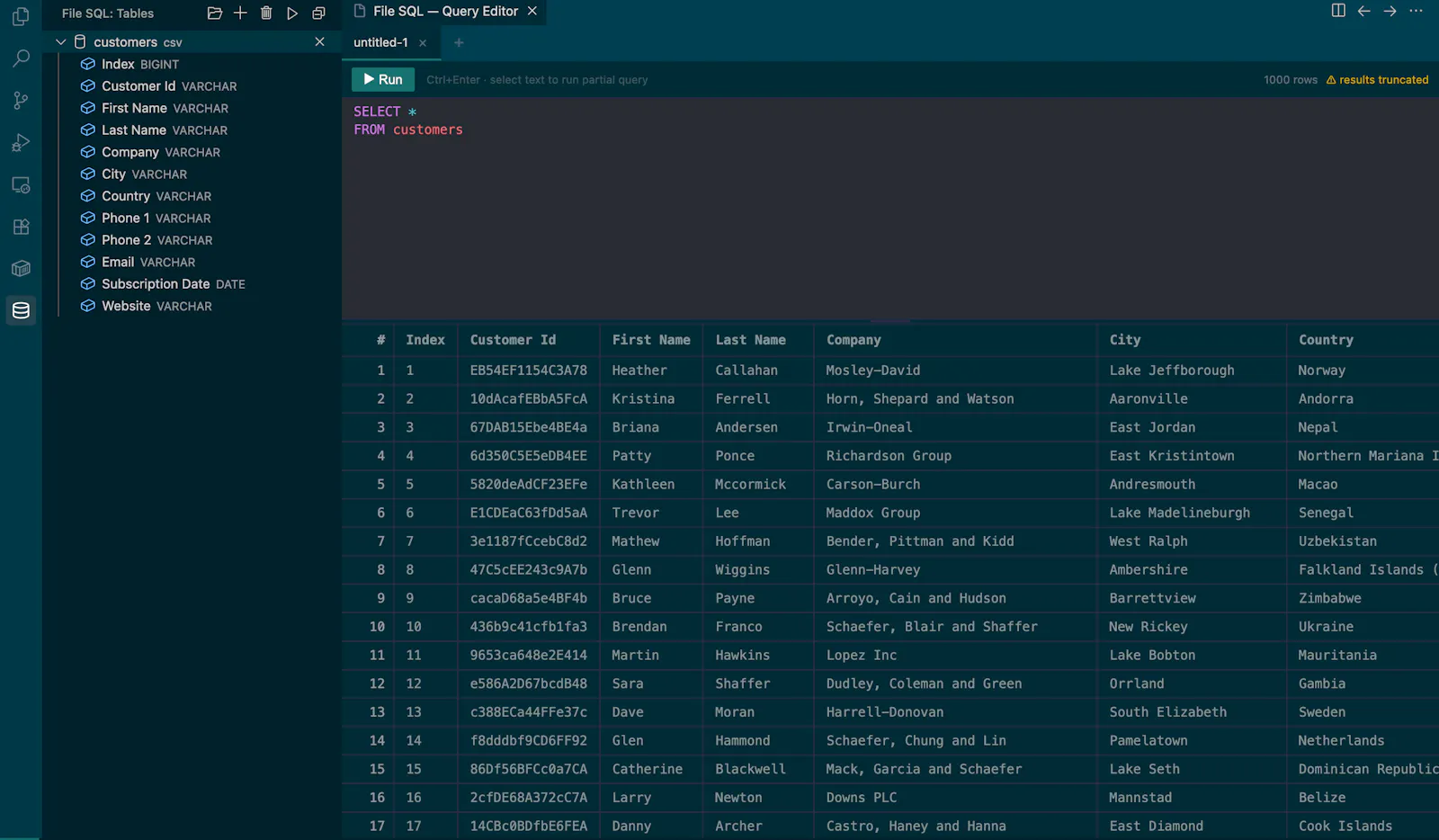 File SQL screenshot 4