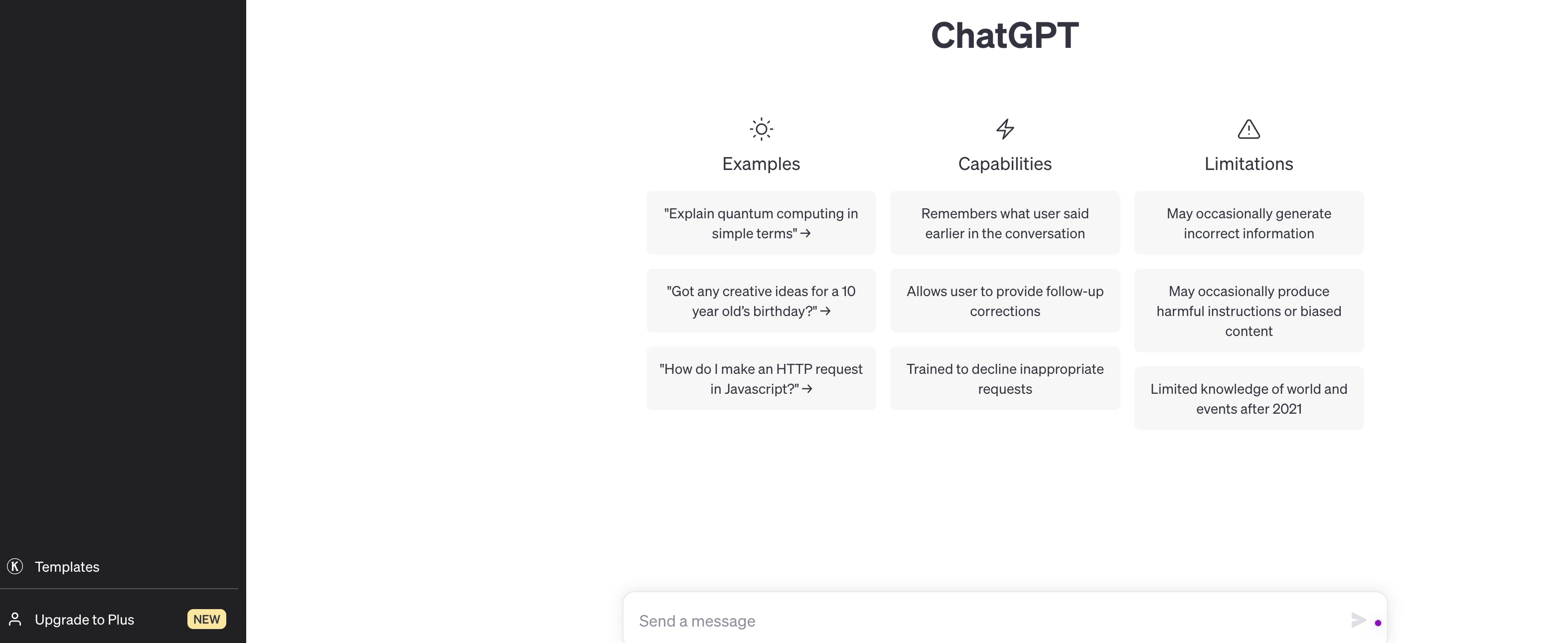 Upgrade to chatgpt plus