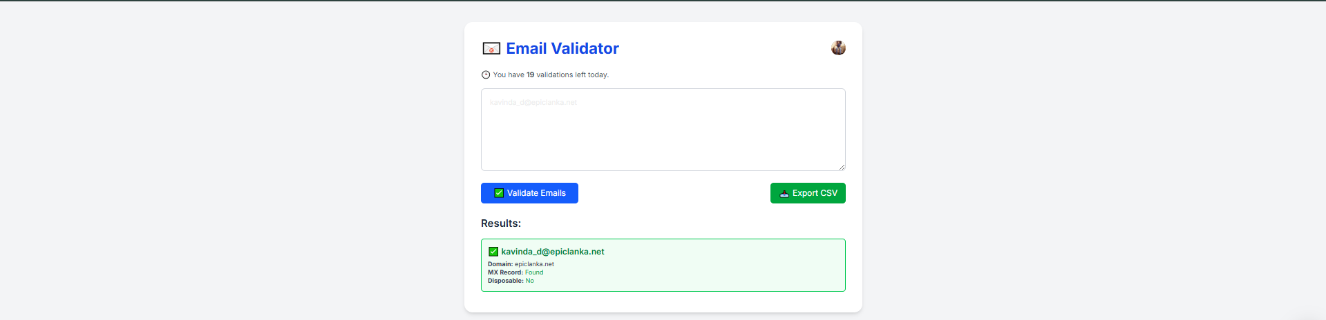 MailValidator - อีเมลที่คุณสามารถไว้วางใจเก็บรายการอีเมลของคุณไว้โดยปราศจากข้อผิดพลาด media 2
