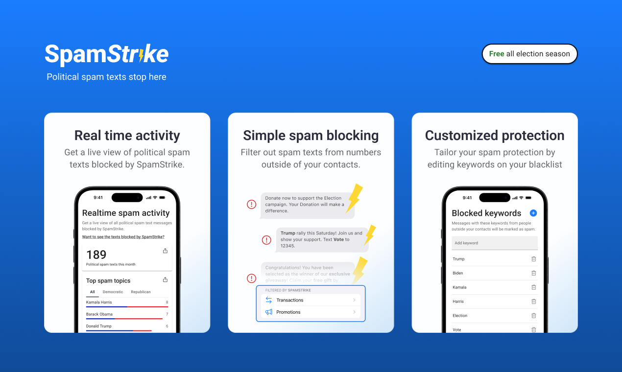Spamstrike - Ihr persönlicher Türsteher für unerwünschte politische Botschaften Medien 6