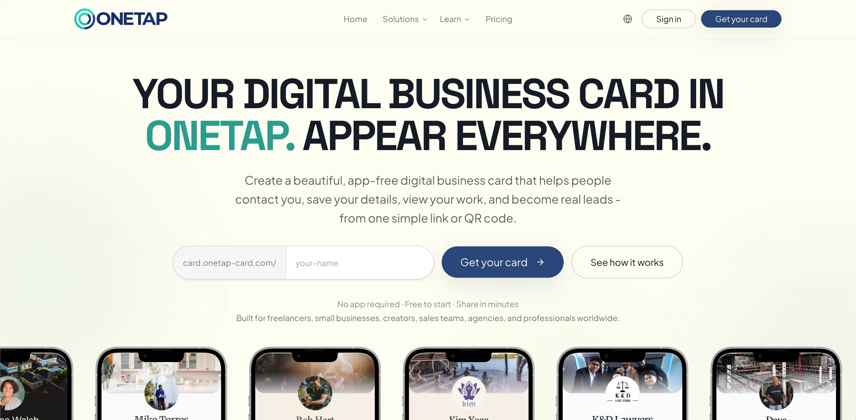 OneTap Card gallery image