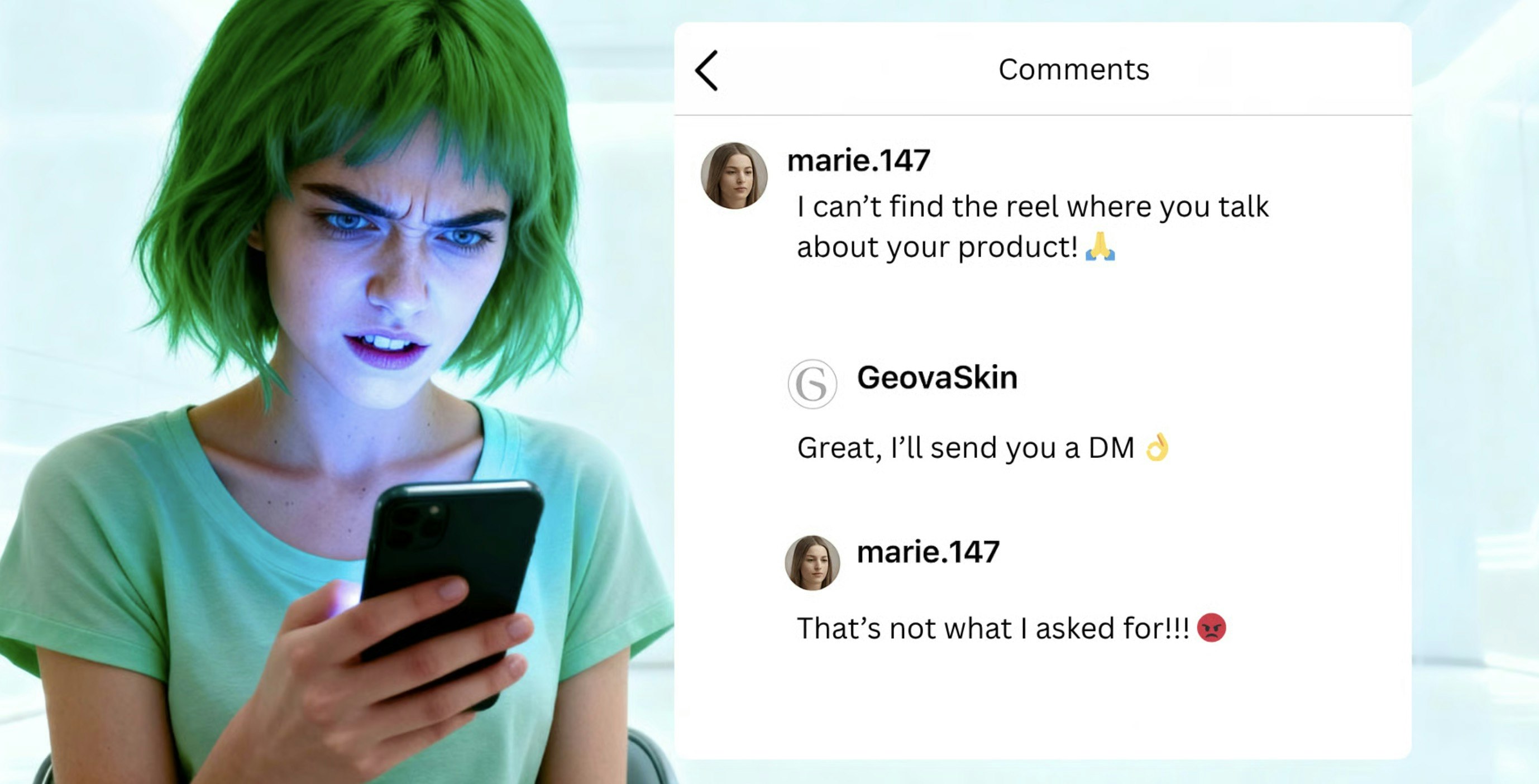 AntwoordTweeling - AI-tweeling die reageert op Instagram-reacties en DM zoals jij media 1