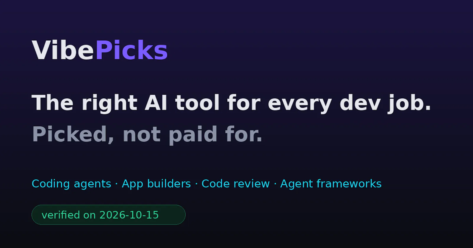 VibePicks screenshot 1