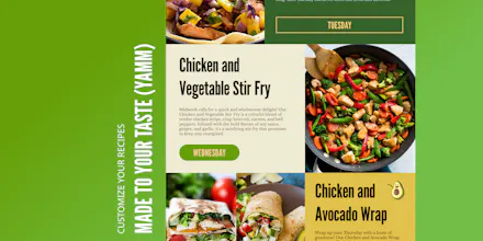 Weekly newsletter of recipes. gallery image