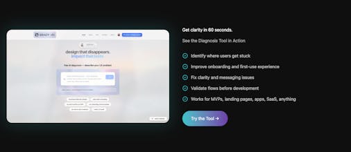 Brady UX — UX Diagnosis Tool gallery image