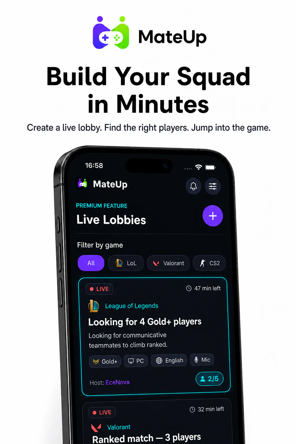 MateUp - Find Your Teammate gallery image