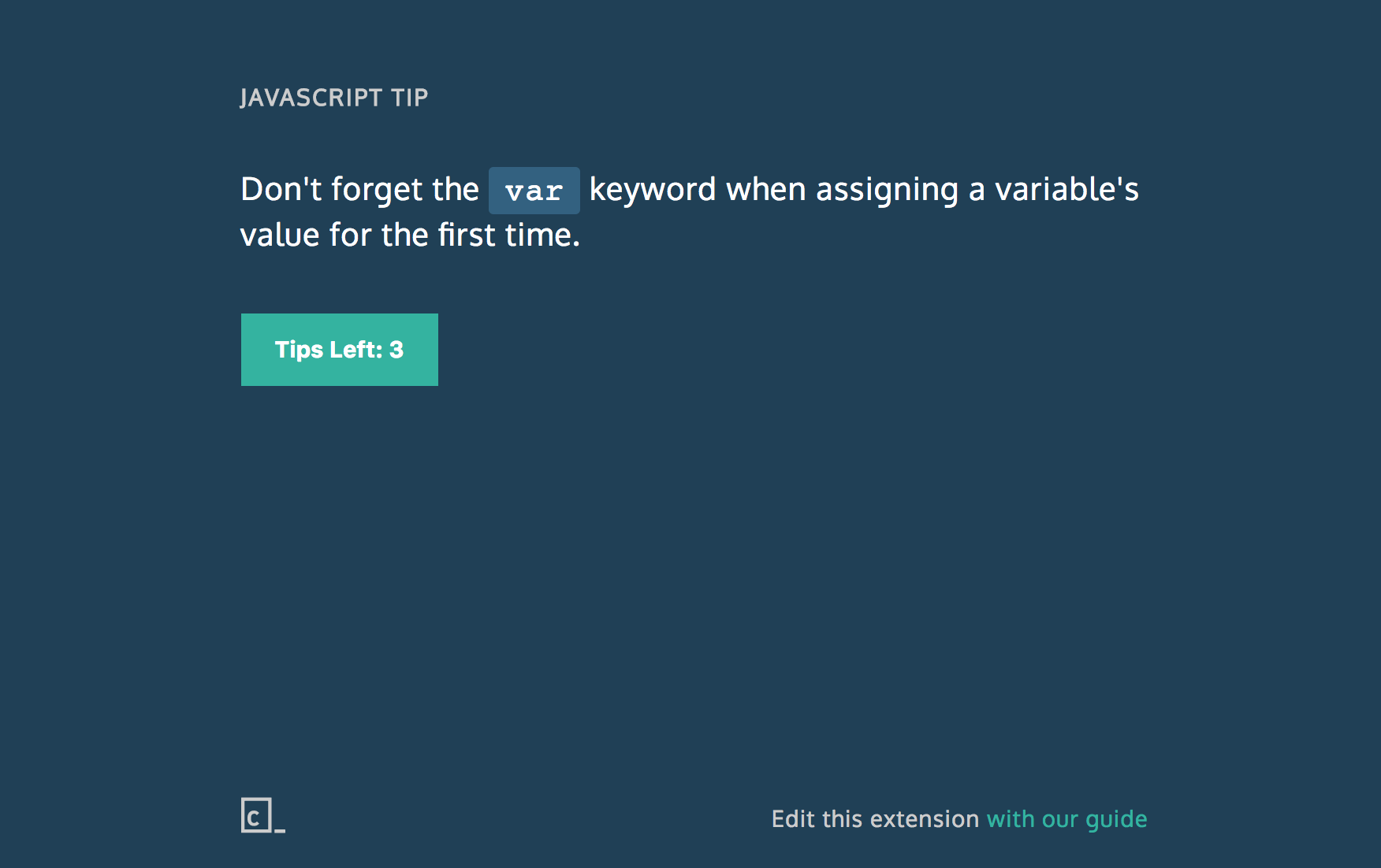 Coding Tips Tab: A Chrome Extension by Codecademy gallery image