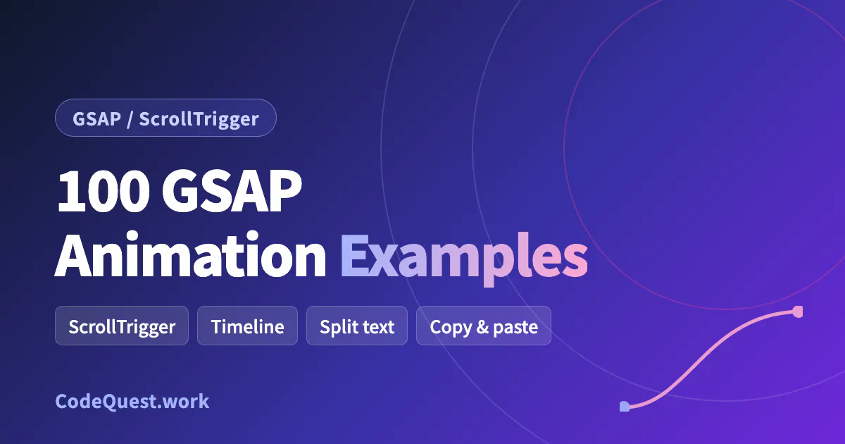 GSAP Animation Gallery