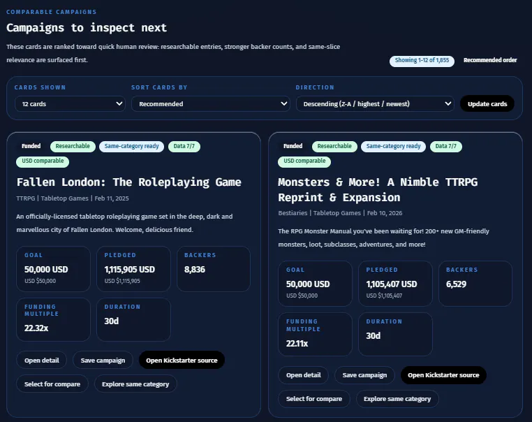 Backer Sonar screenshot